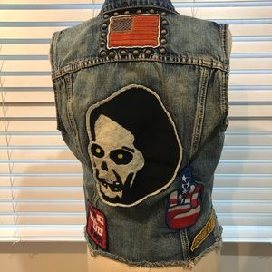 Punk Rock Jean Vest ⚡️